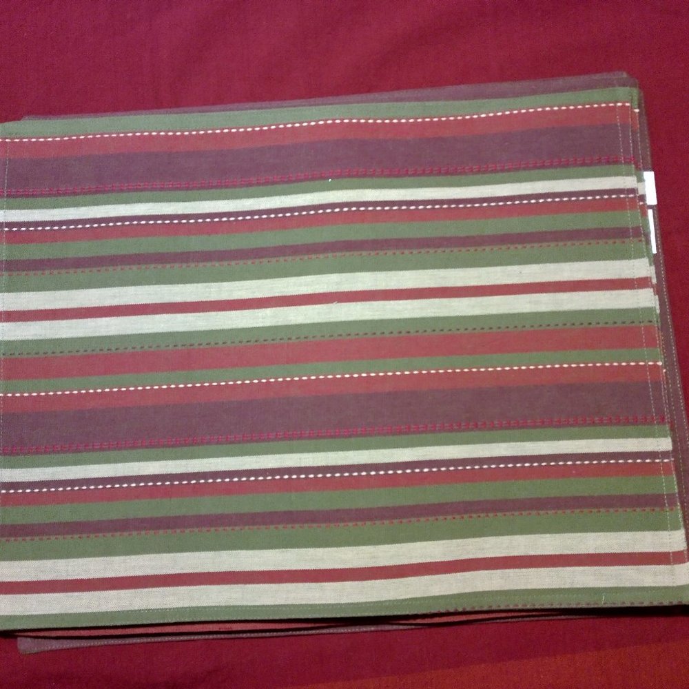 Striped Placemats - Set of 8 NEW